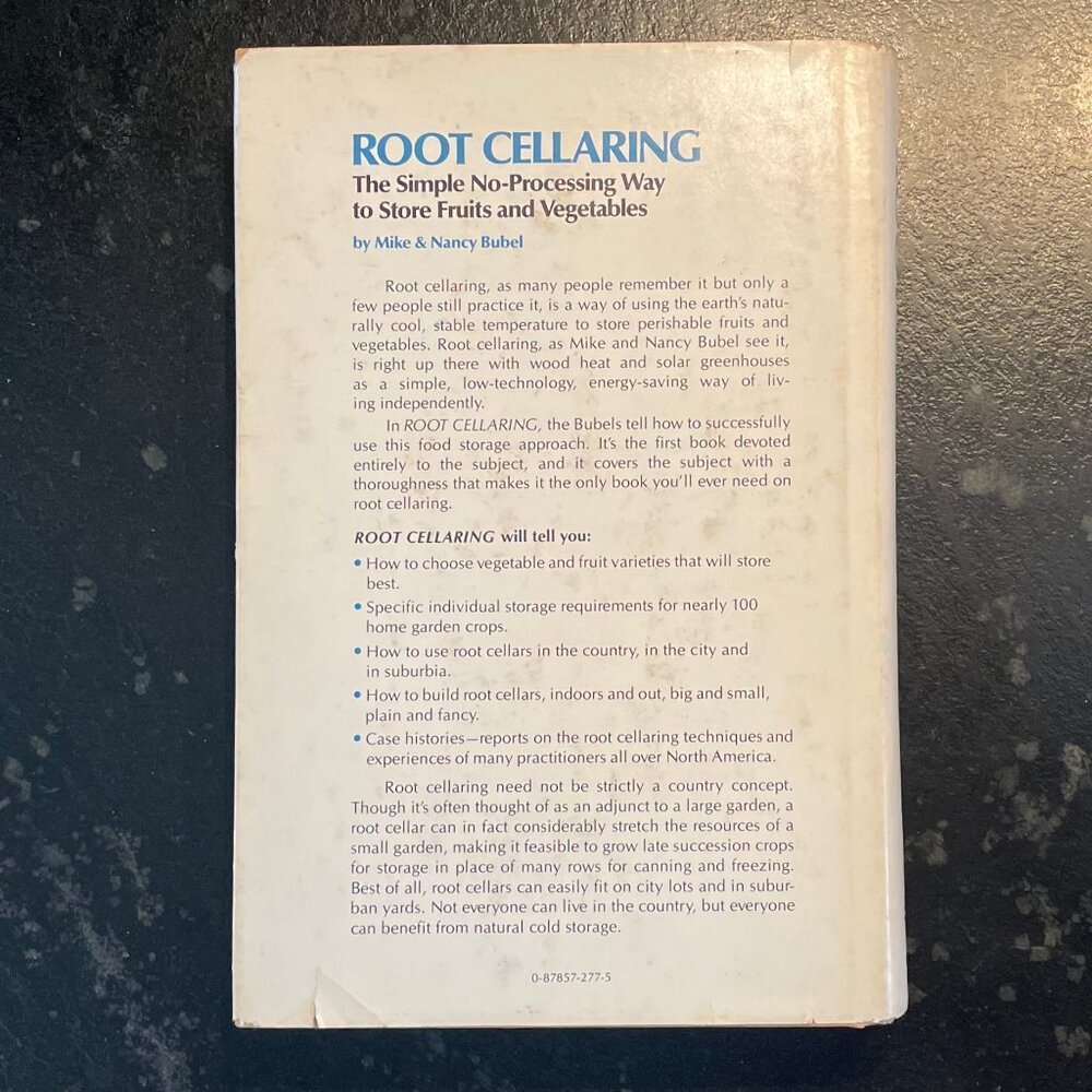 "Root Cellaring," 1979 1st ed, Storey Garden Way Hardcover - Picture 3 of 11
